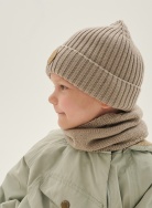 Шапка Knot merino fleece creme beige 3-5л, фото 10