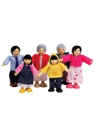 E3502_HP Набор мини-кукол Счастливая азиатская семья, фото 1